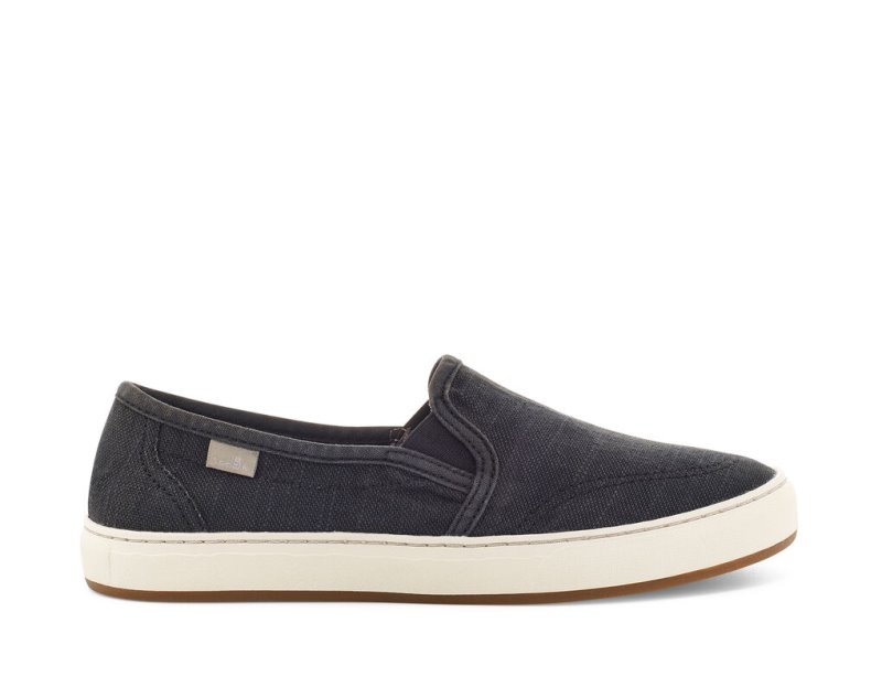 Sanuk Avery Hemp Vegan Women\'s Sidewalk Surfers Black | Canada 85YXF